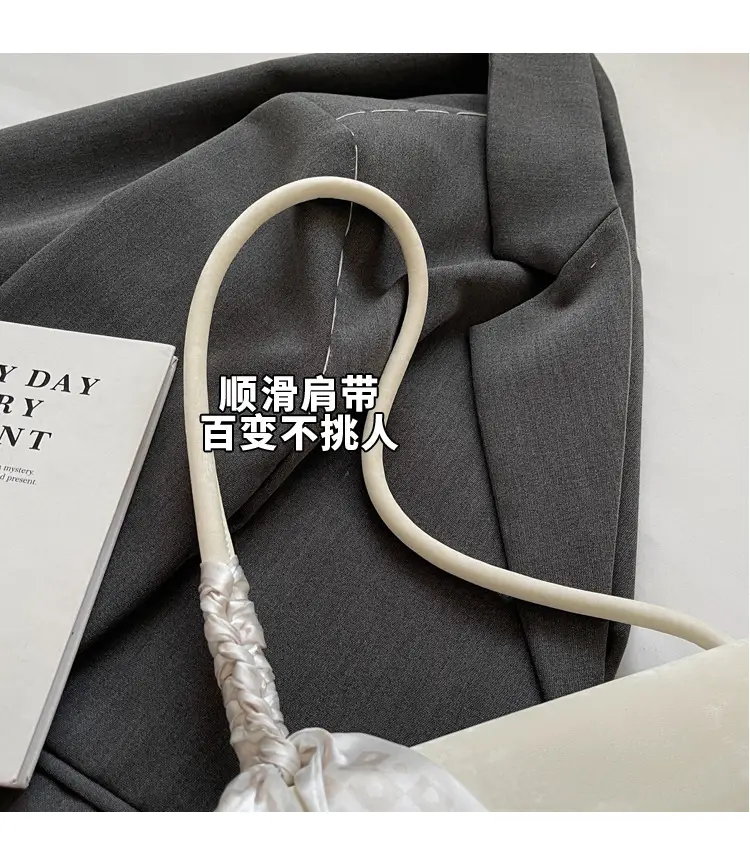 Women's Crossbody Bag with Pearl Bow & Leather Strap — feature 4