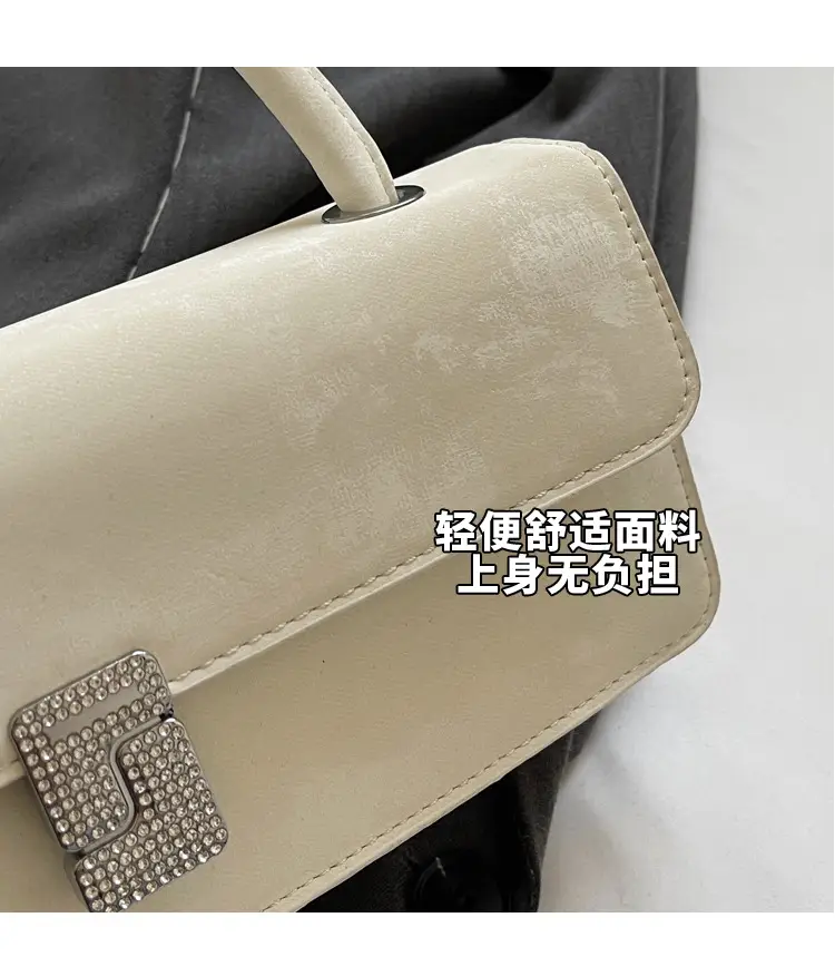 Women's Crossbody Bag with Pearl Bow & Leather Strap — feature 5