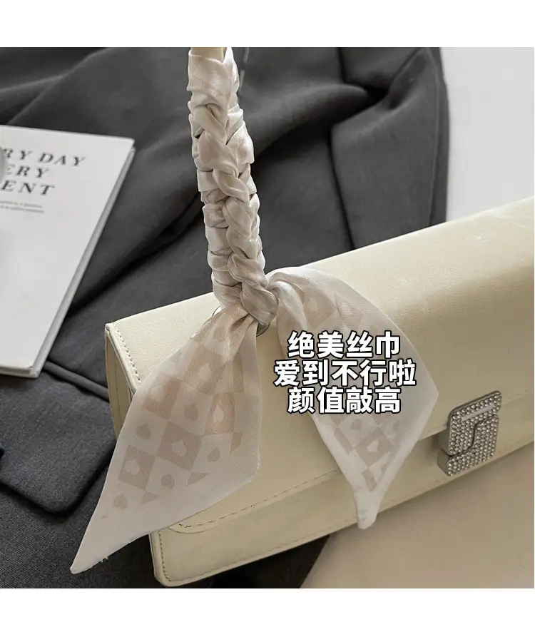 Women's Crossbody Bag with Pearl Bow & Leather Strap — feature 7