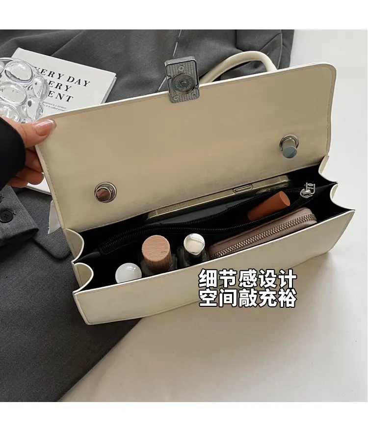 Women's Crossbody Bag with Pearl Bow & Leather Strap — feature 8