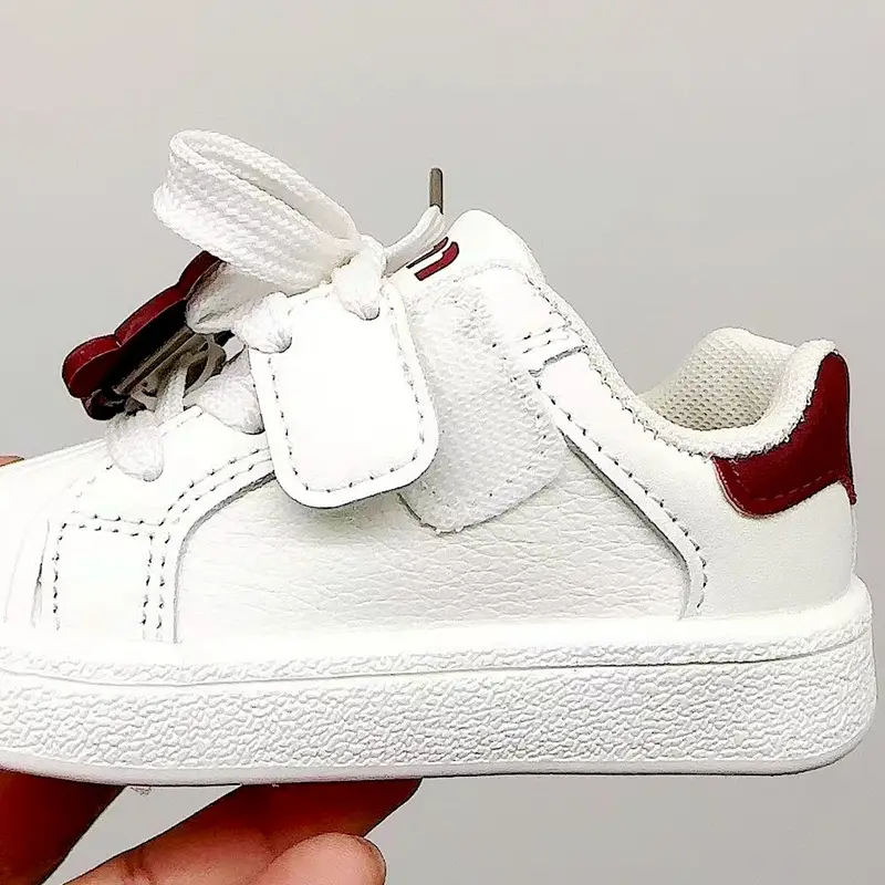 White Cartoon Baby Shoes for Boys Girls Toddler Casual Board