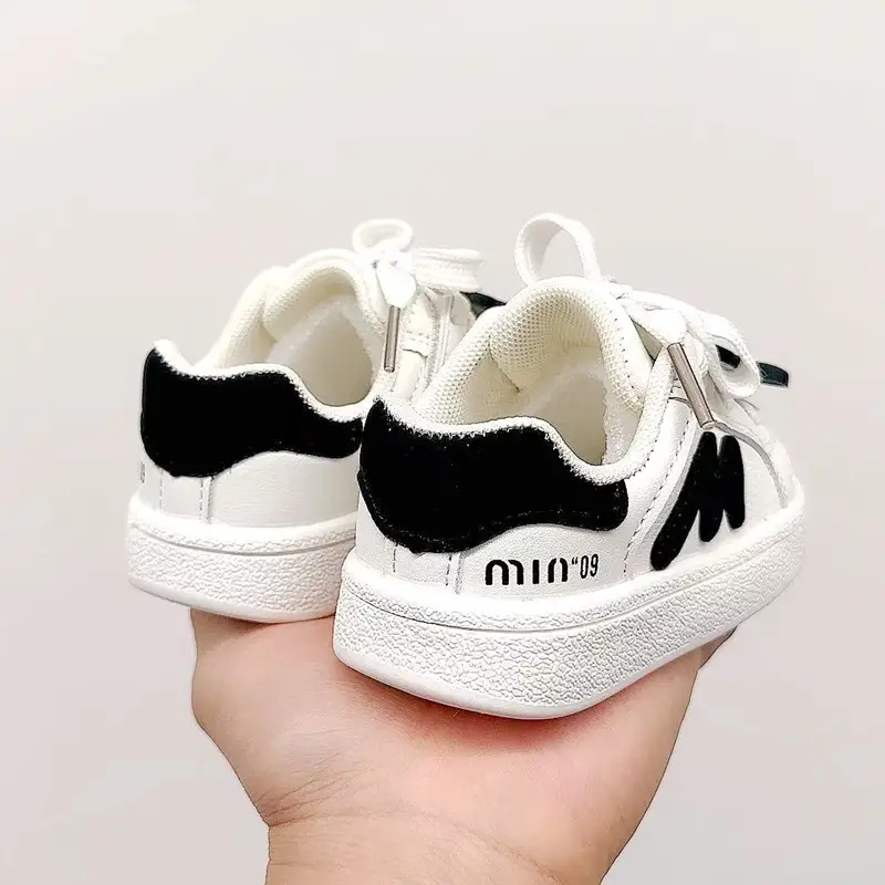 White Cartoon Baby Shoes for Boys Girls Toddler Casual Board — feature 7