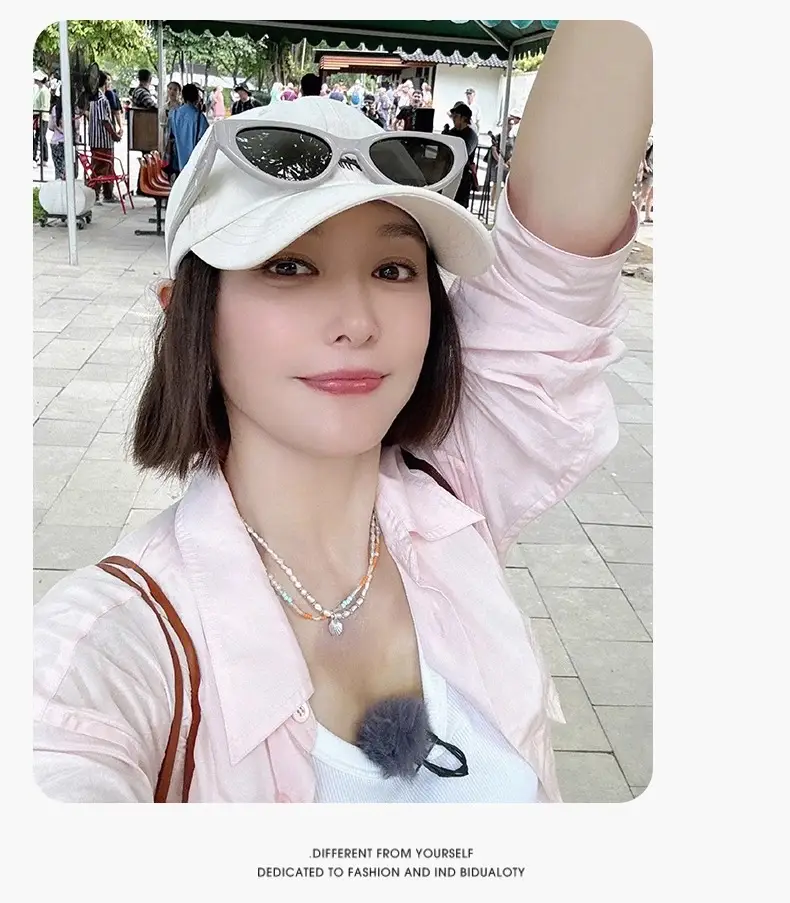 Women Baseball Cap Cream Fox Embroidered Large Cap — feature 13