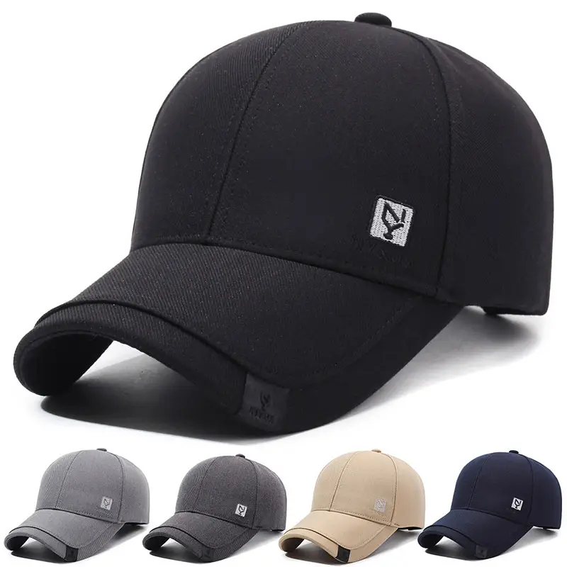 Black Korean Style Baseball Cap for Men - Image 6