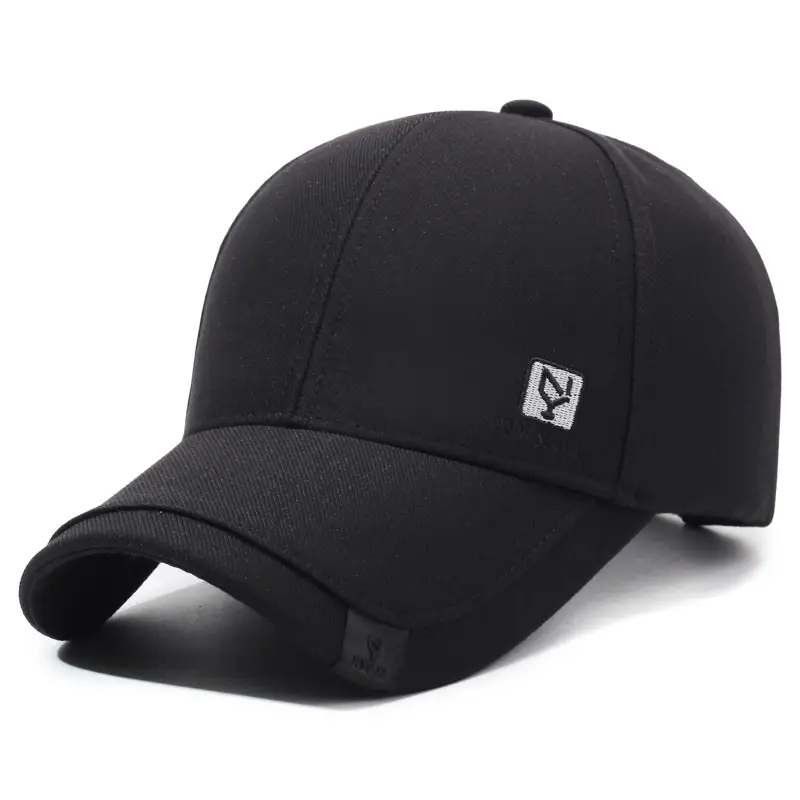 Black Korean Style Baseball Cap for Men - Image 10
