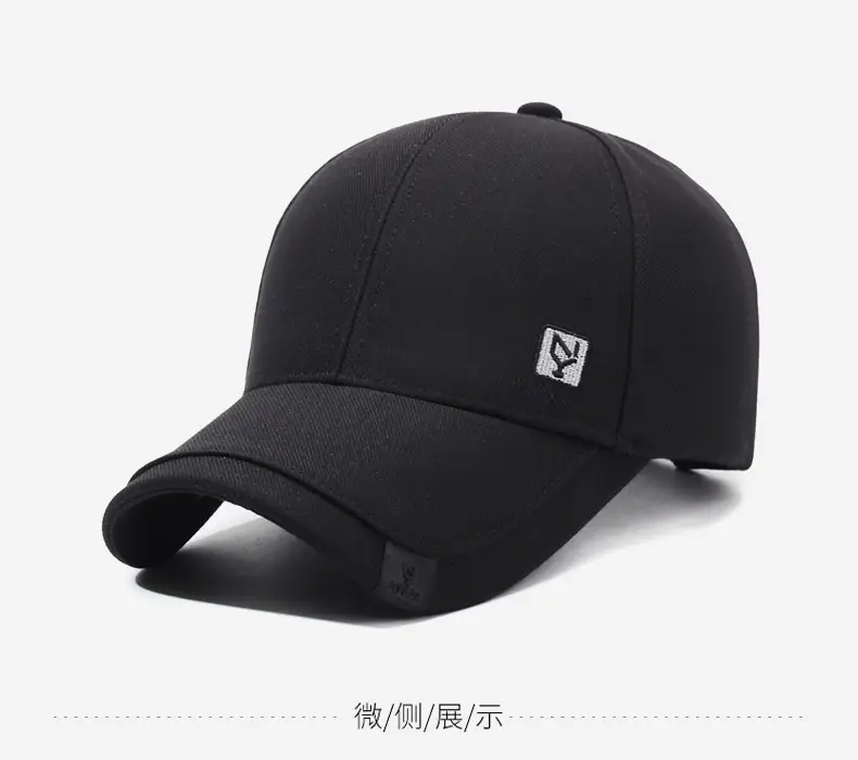 Black Korean Style Baseball Cap for Men — feature 9