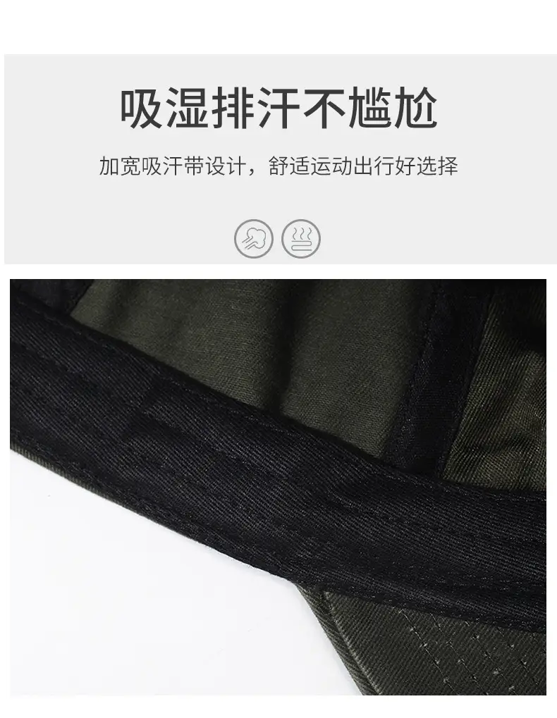 Navy Blue Wash Denim Baseball Cap with Letter Embroidery — feature 3
