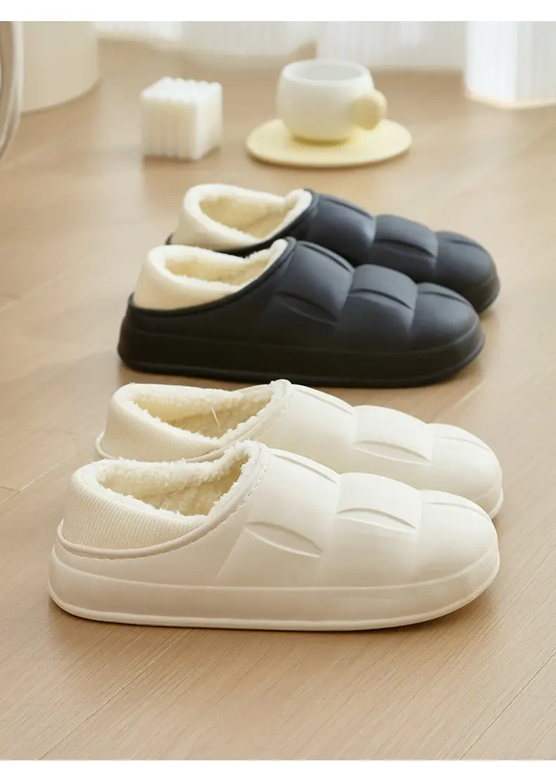 2025 Internet Celebrity Winter Indoor Moon Shoes Couple Student Comfortable Simple Cotton Slippers Warm Home New Style Plush — feature 16