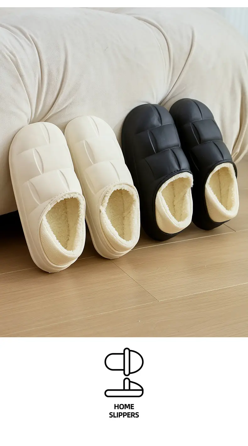 2025 Internet Celebrity Winter Indoor Moon Shoes Couple Student Comfortable Simple Cotton Slippers Warm Home New Style Plush — feature 18