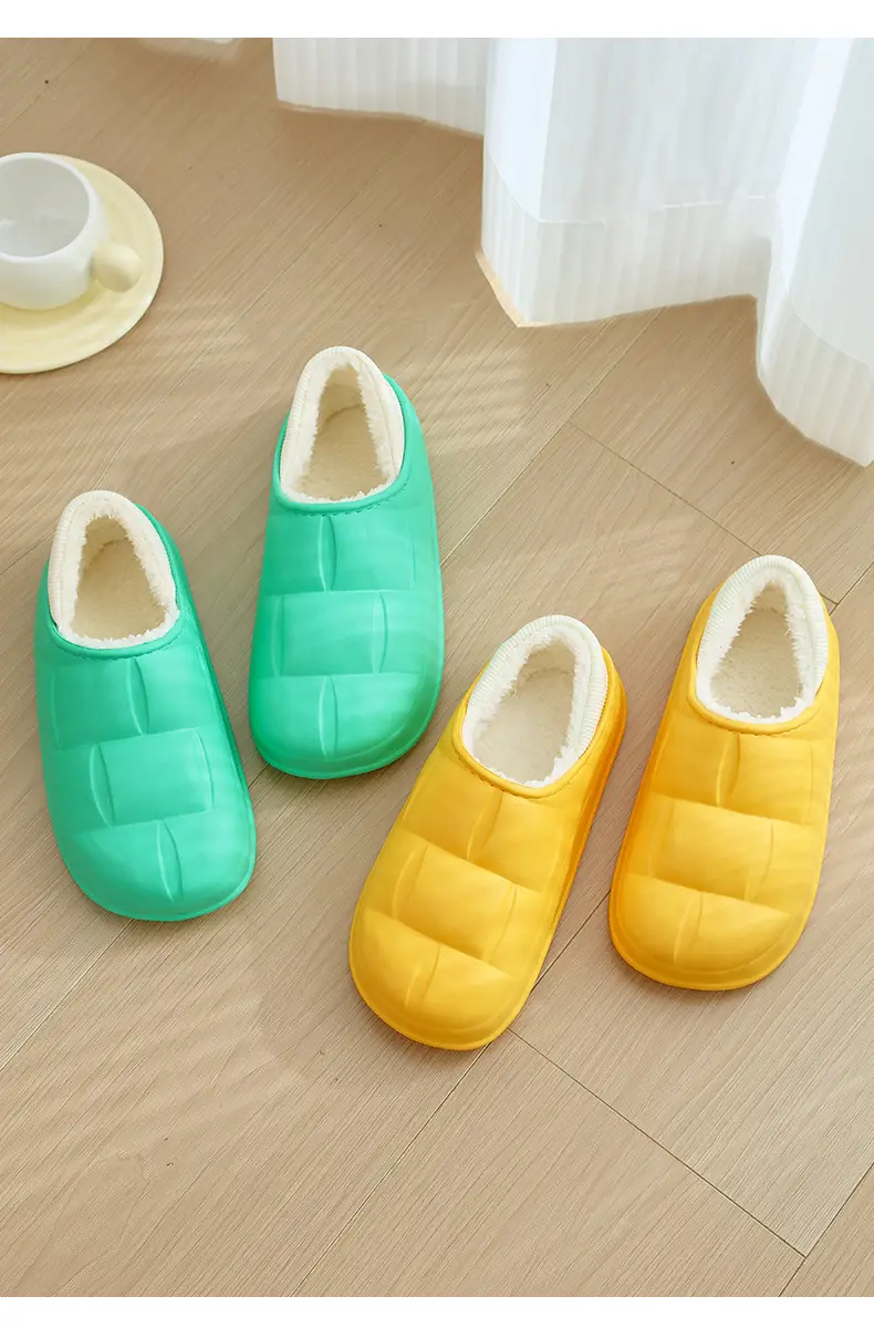 2025 Internet Celebrity Winter Indoor Moon Shoes Couple Student Comfortable Simple Cotton Slippers Warm Home New Style Plush — feature 4