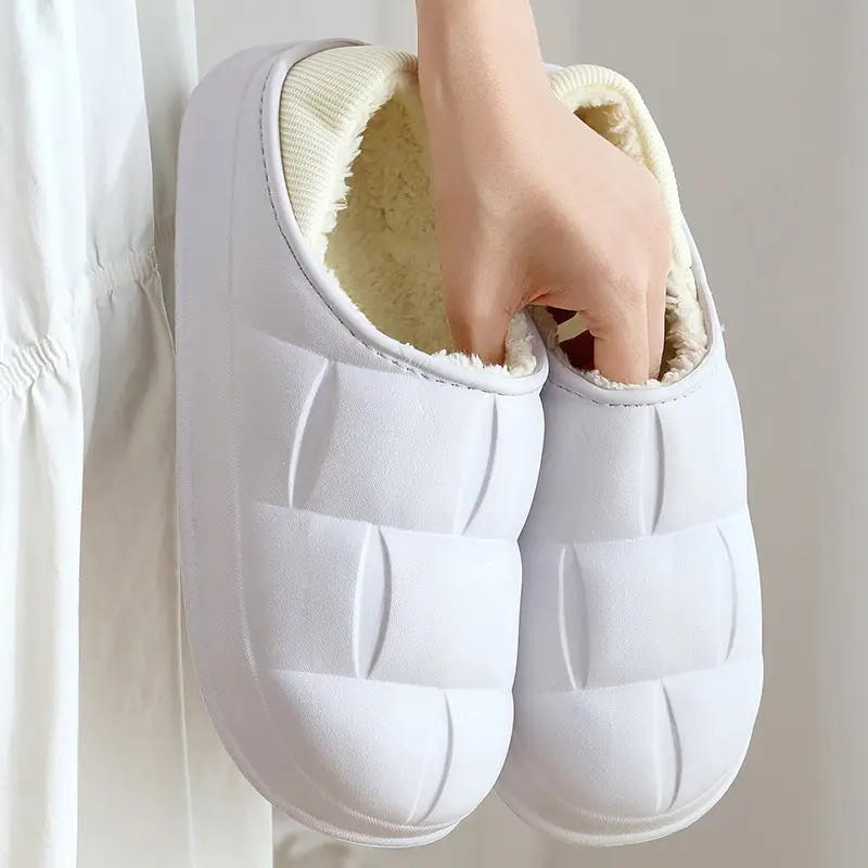 2025 Internet Celebrity Winter Indoor Moon Shoes Couple Student Comfortable Simple Cotton Slippers Warm Home New Style Plush - Image 6