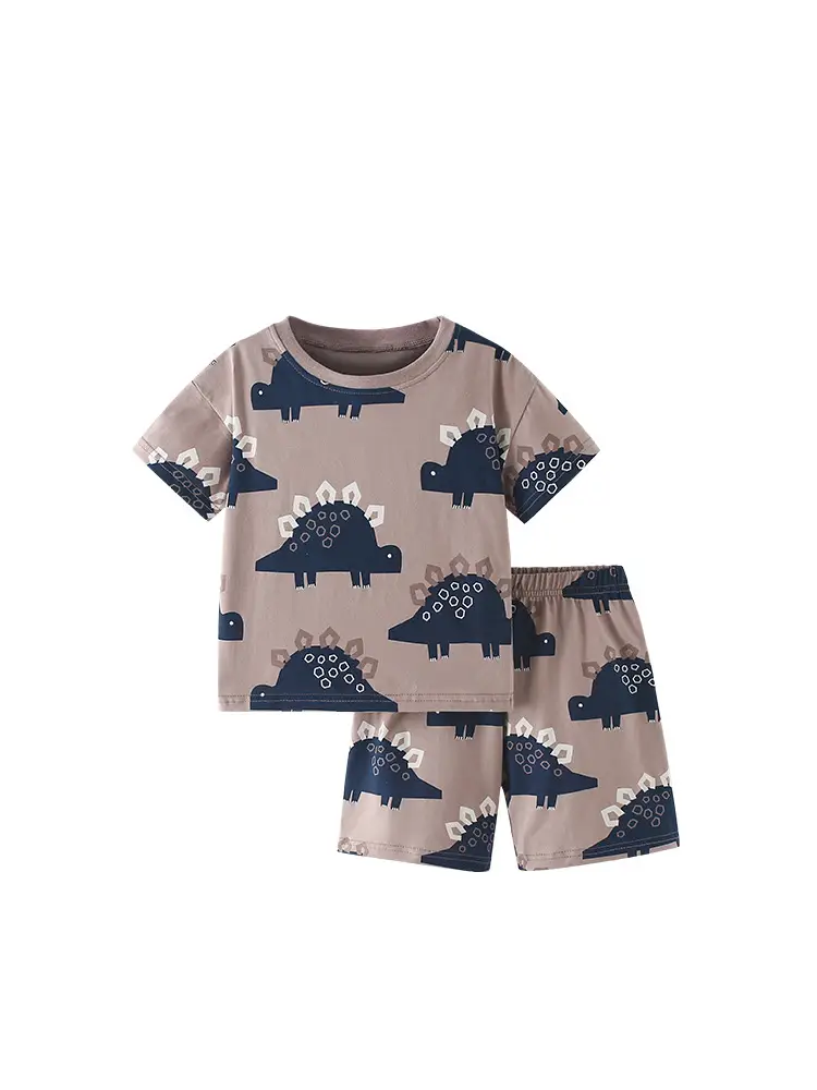 Cross-border Maltese Boys Dinosaur T-Shirt Shorts Set - Image 6