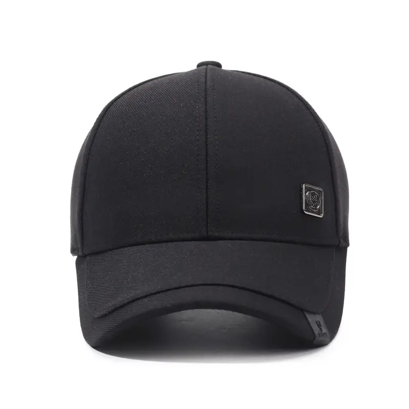 Men's Grey Logo Baseball Cap with Brand Name