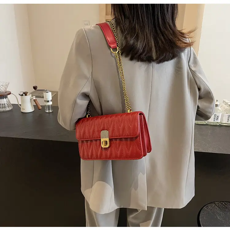 Korean Style Quilted Shoulder Bag Brown 2026 — feature 20