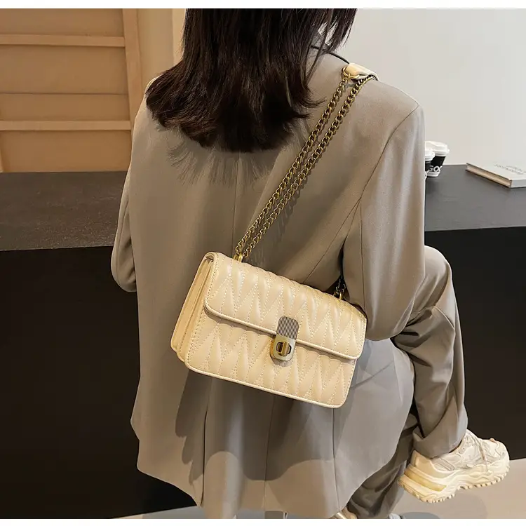 Korean Style Quilted Shoulder Bag Brown 2026 — feature 26