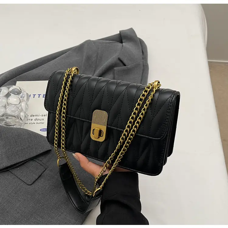 Korean Style Quilted Shoulder Bag Brown 2026 — feature 30