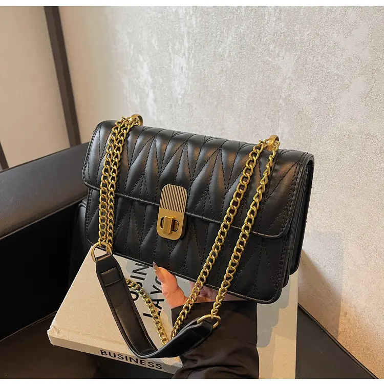 Korean Style Quilted Shoulder Bag Brown 2026 — feature 38