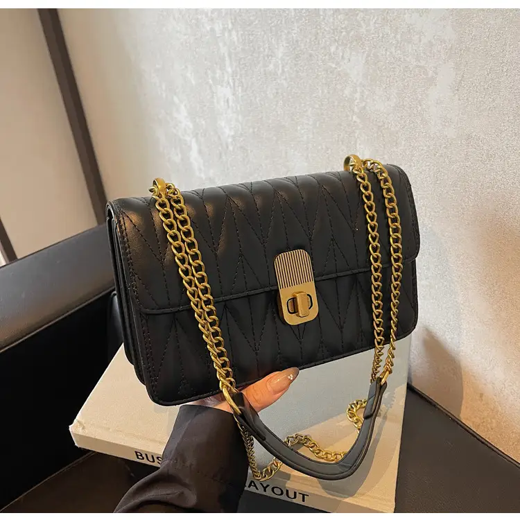 Korean Style Quilted Shoulder Bag Brown 2026 — feature 39