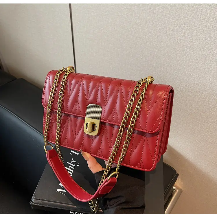 Korean Style Quilted Shoulder Bag Brown 2026 — feature 42