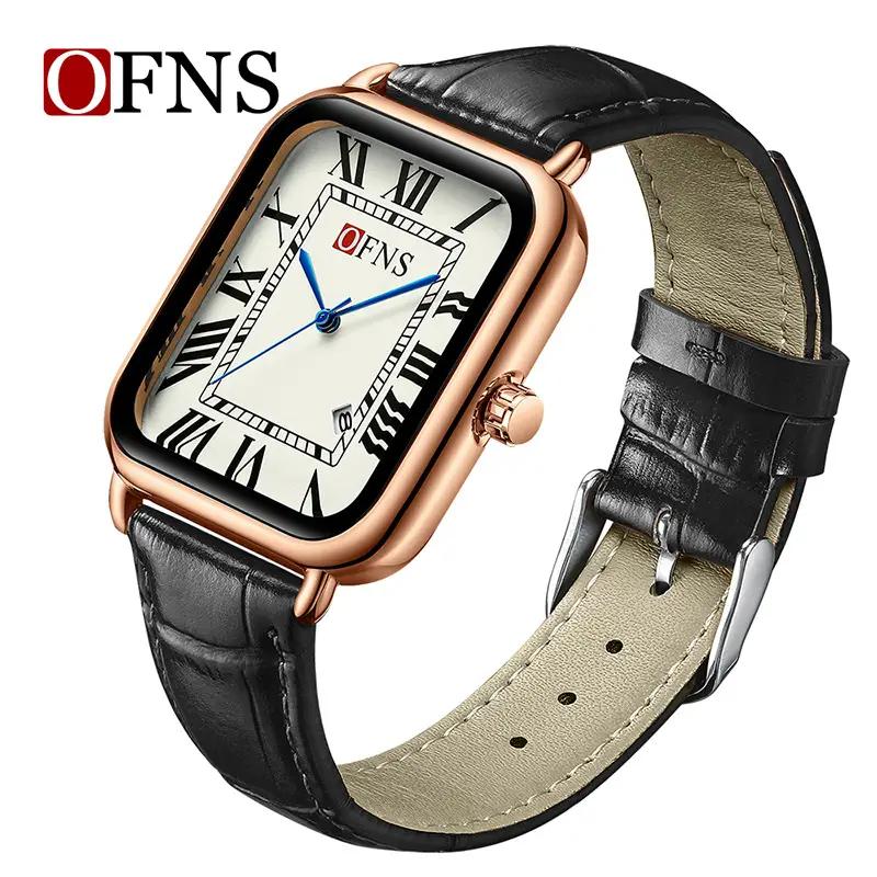 OFNS Women's Square Roman Scale Watch Green Silicone - Image 20
