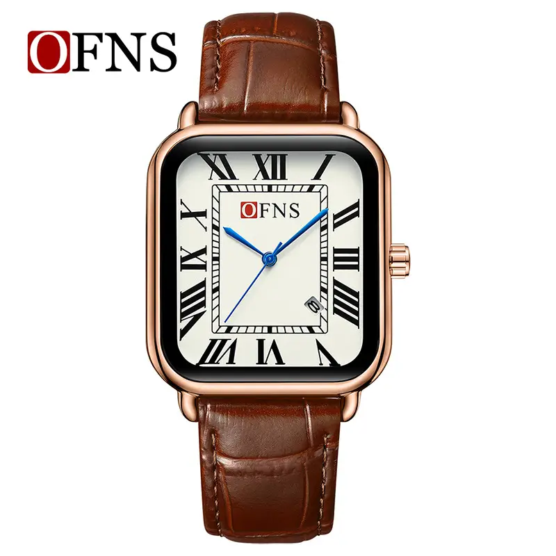 OFNS Women's Square Roman Scale Watch Green Silicone - Image 10