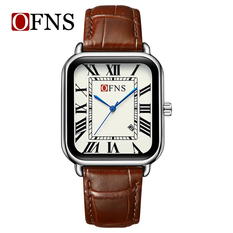 OFNS Women's Square Roman Scale Watch Green Silicone - Image 11