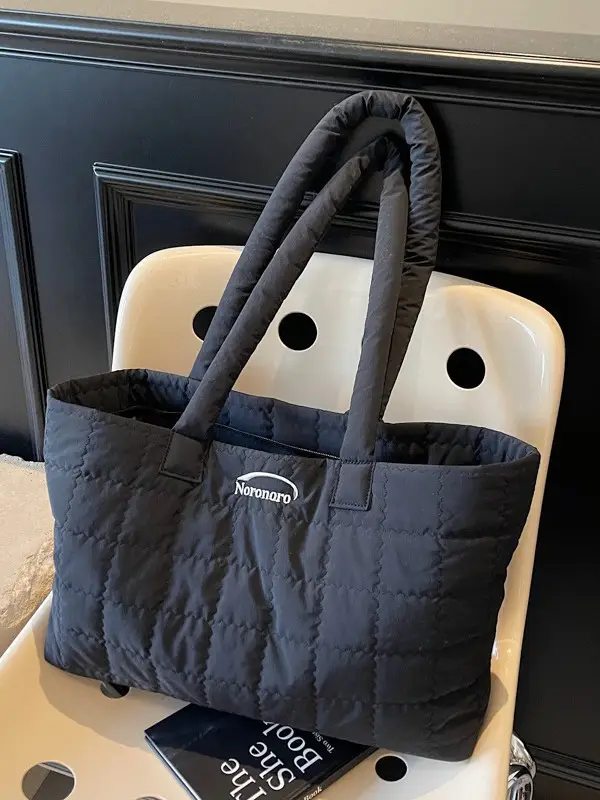 Black Rhombic Crossbody Bag Women Large Capacity 2025 - Image 6