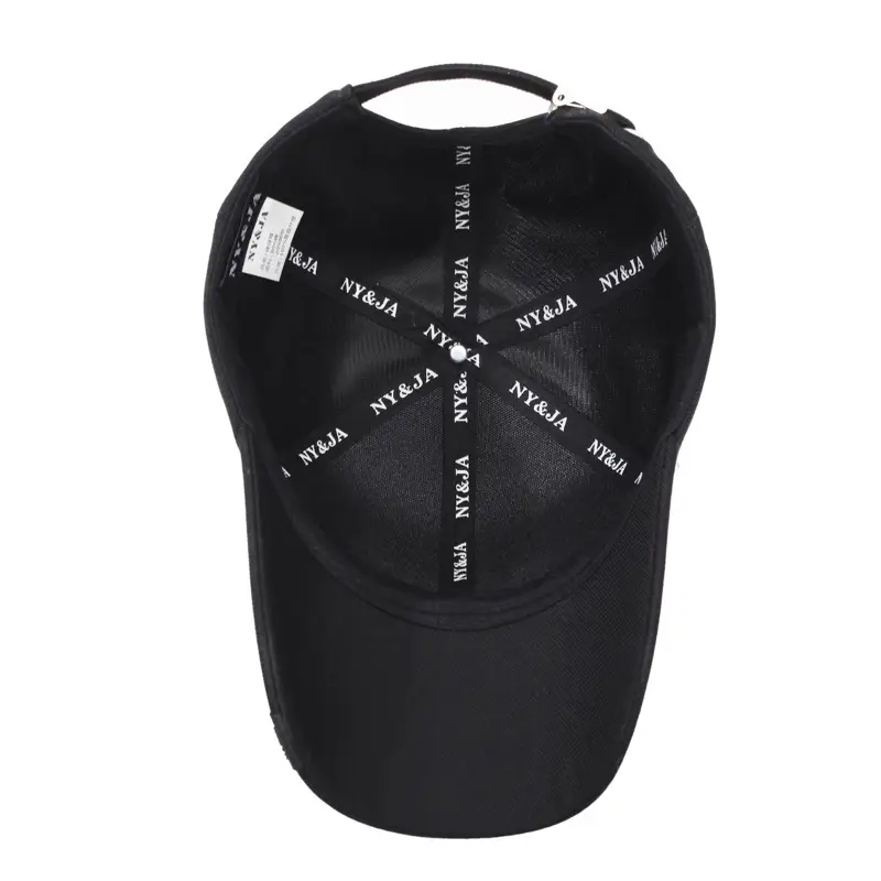 Black Korean Style Baseball Cap for Men - Image 9
