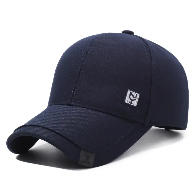 Black Korean Style Baseball Cap for Men - Image 4