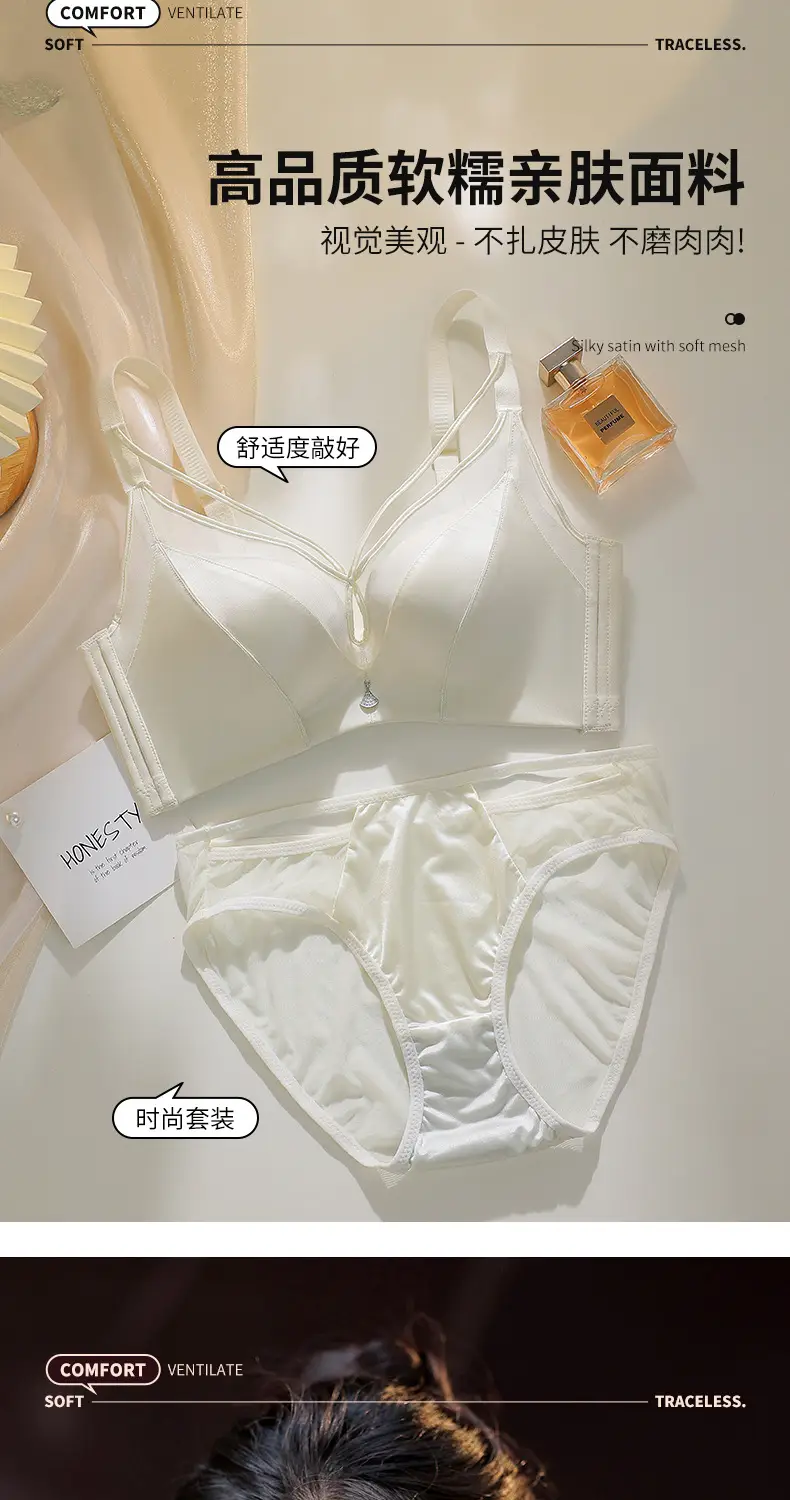 Women's Pink Push Up Non Steel Ring Adjustable Bra Small — feature 5