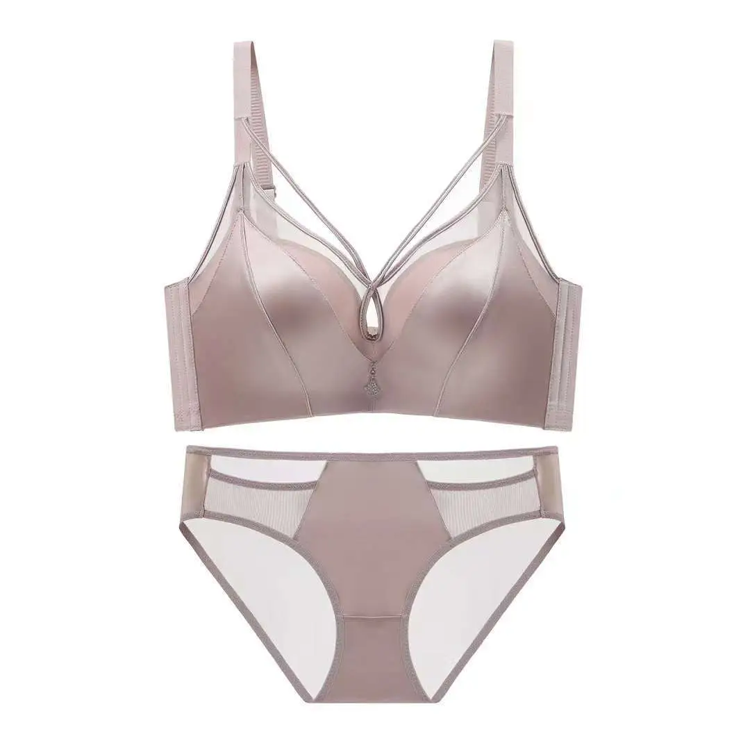 Women's Pink Push Up Non Steel Ring Adjustable Bra Small - Image 10