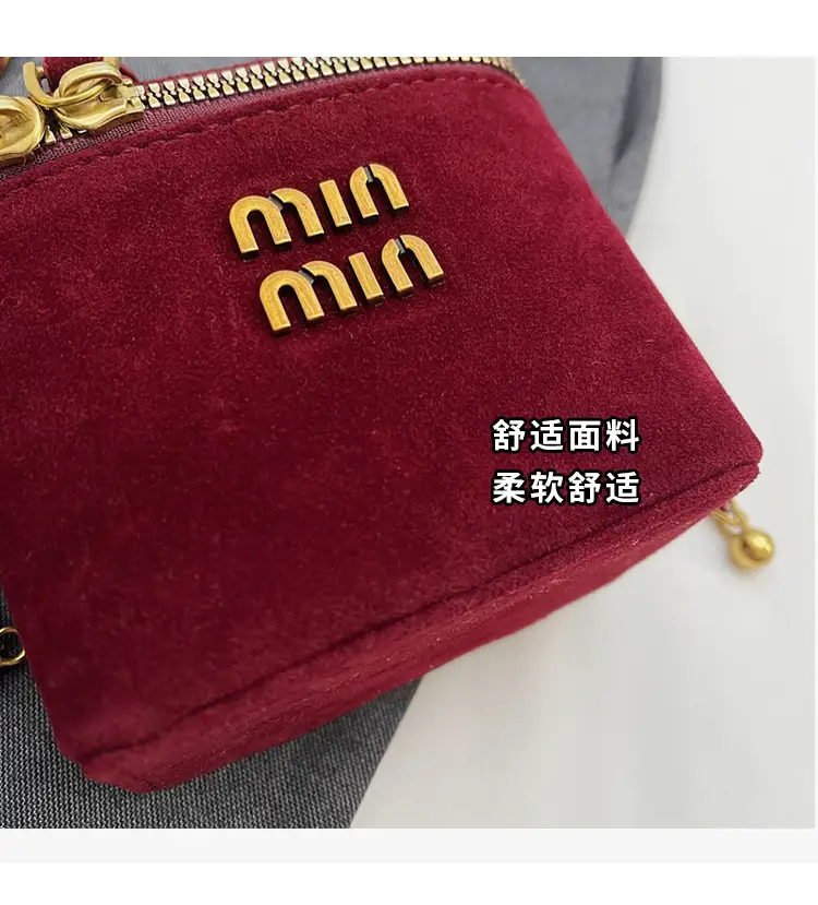 Frosted Mini Box Bag Red Winter New Retro Mouth — feature 5