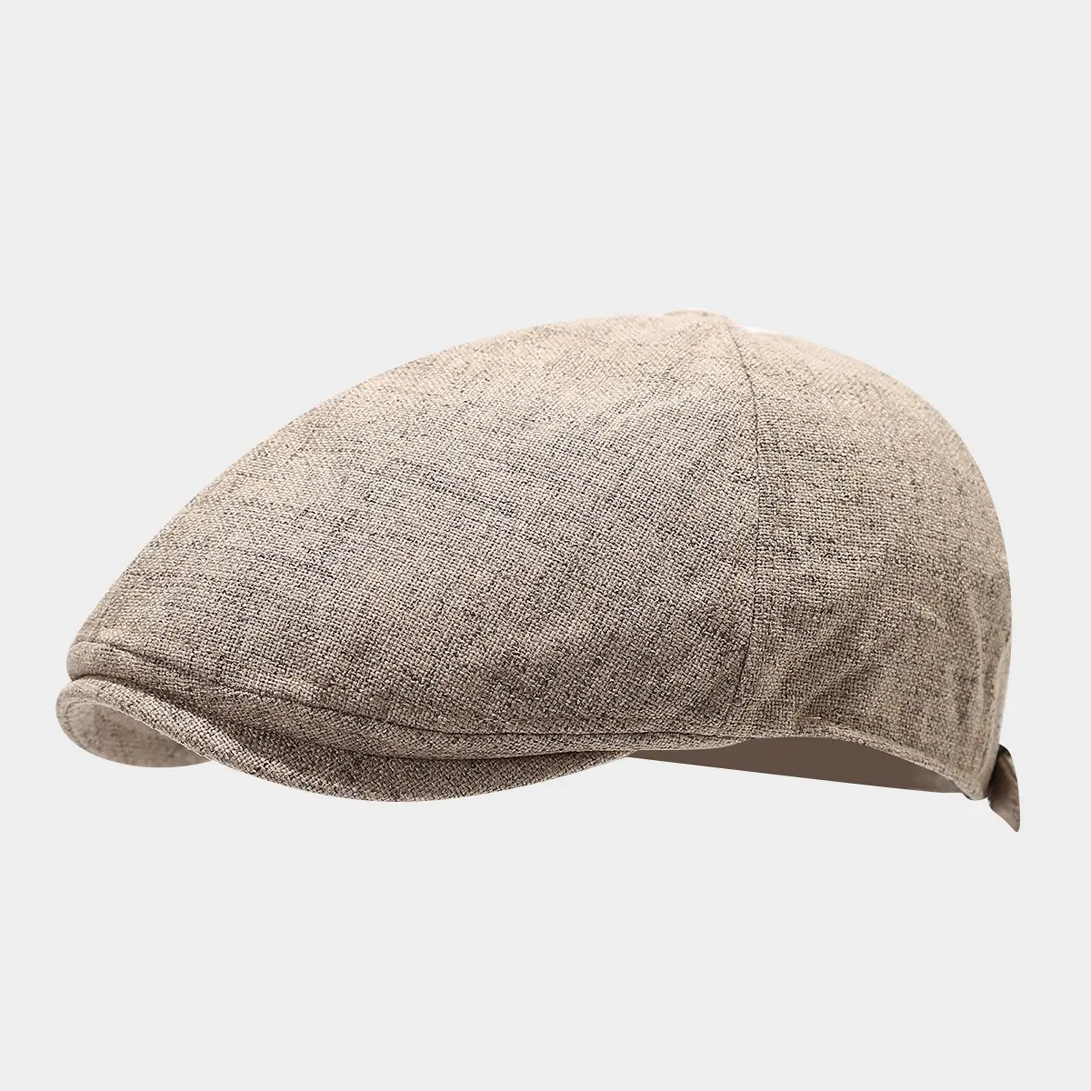 Black Cotton Forward Hat for Men Summer Casual