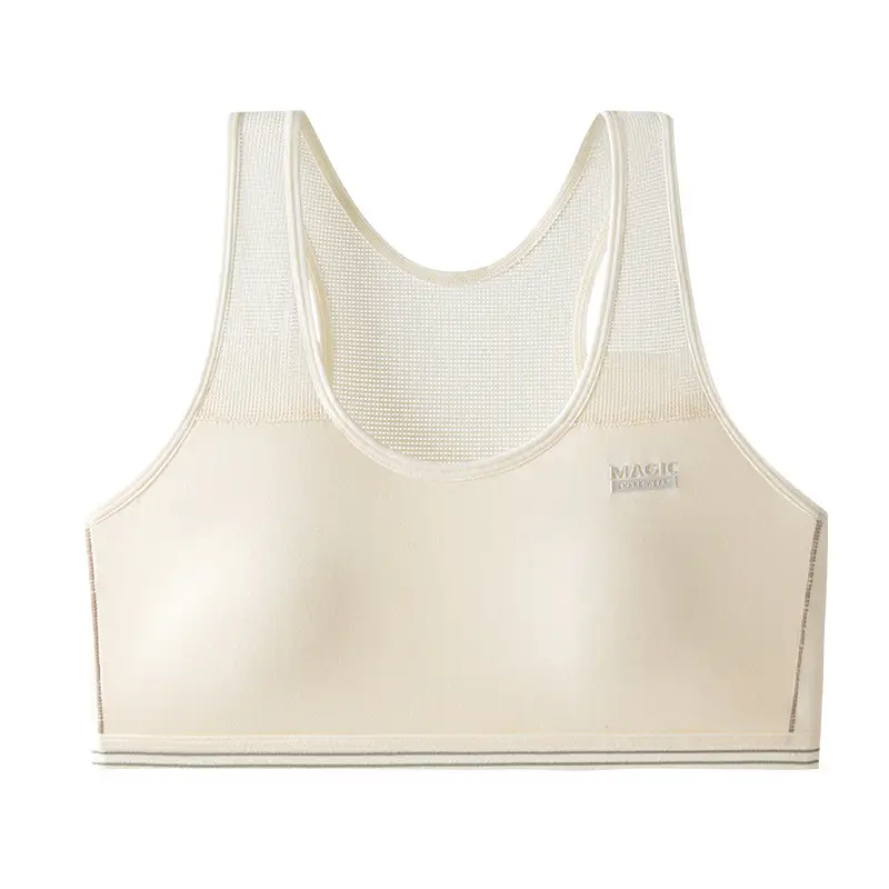 Junior high school students fixed cup sports girls' underwear 12-16 years old developmental students girls bra vest high school students