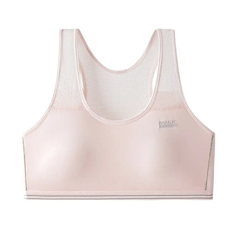 Junior high school students fixed cup sports girls' underwear 12-16 years old developmental students girls bra vest high school students