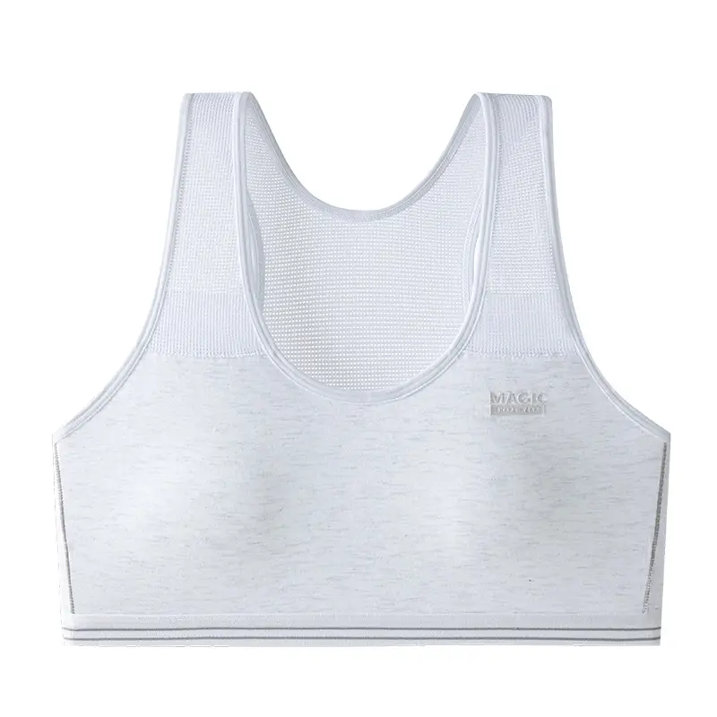 Junior high school students fixed cup sports girls' underwear 12-16 years old developmental students girls bra vest high school students
