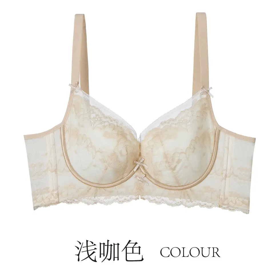 White Lace Underwear Chest Large Small Adjustable Gather-up - Image 3