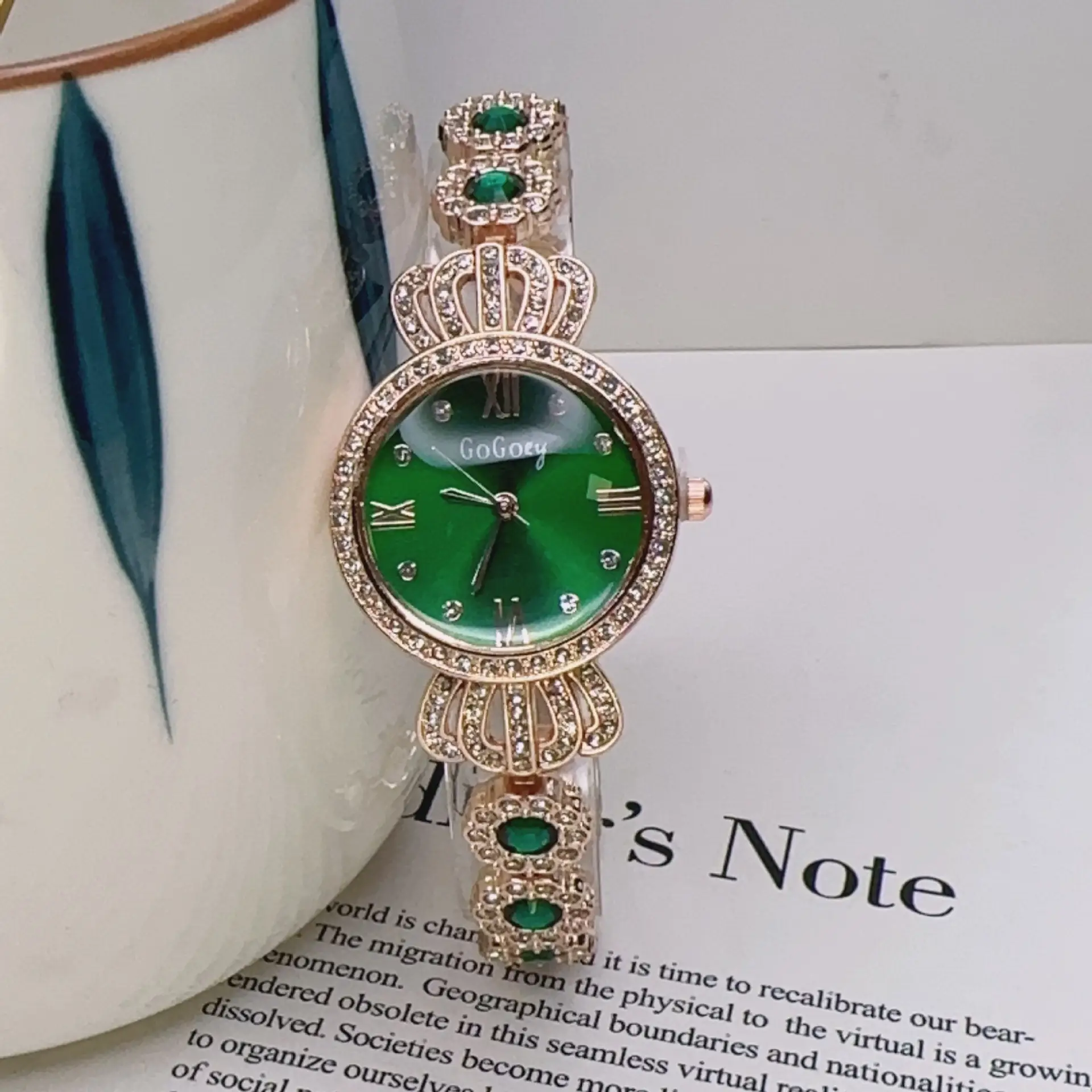Light Luxury Korean Ladies Watch Full Diamond Women's Watch - Image 8