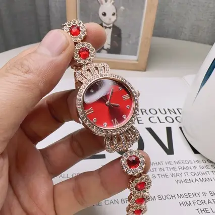 Light Luxury Korean Ladies Watch Full Diamond Women's Watch - Image 2
