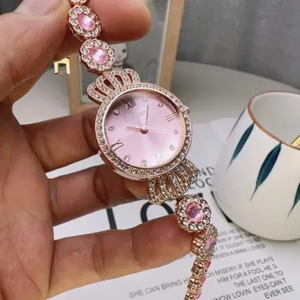 Light Luxury Korean Ladies Watch Full Diamond Women's Watch - Image 3