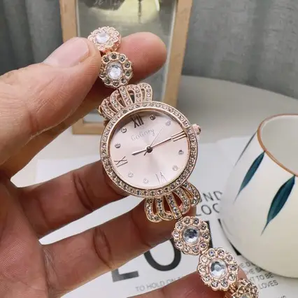 Light Luxury Korean Ladies Watch Full Diamond Women's Watch - Image 4