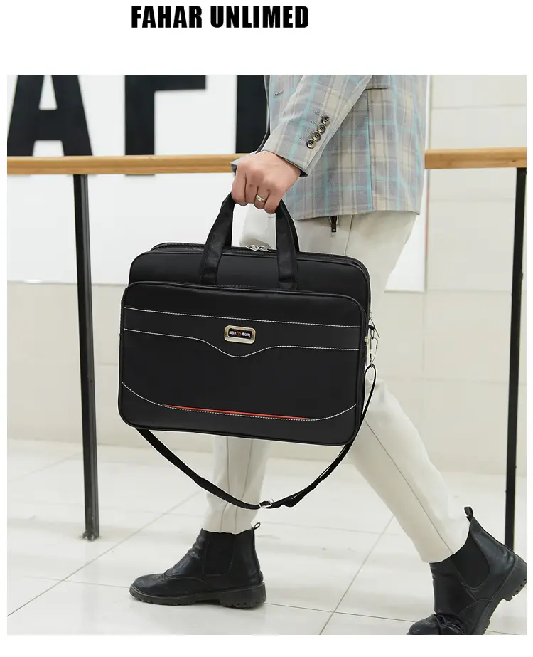 Men's Water Repellent Laptop Bag with Crossbody Strap — feature 13