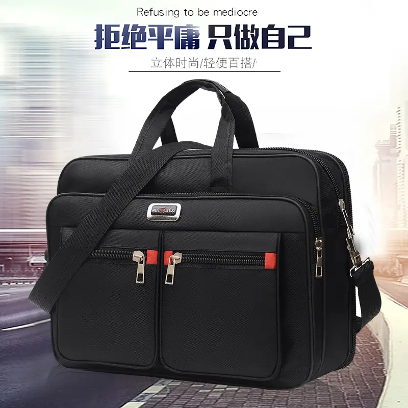Men's Water Repellent Laptop Bag with Crossbody Strap — feature 30