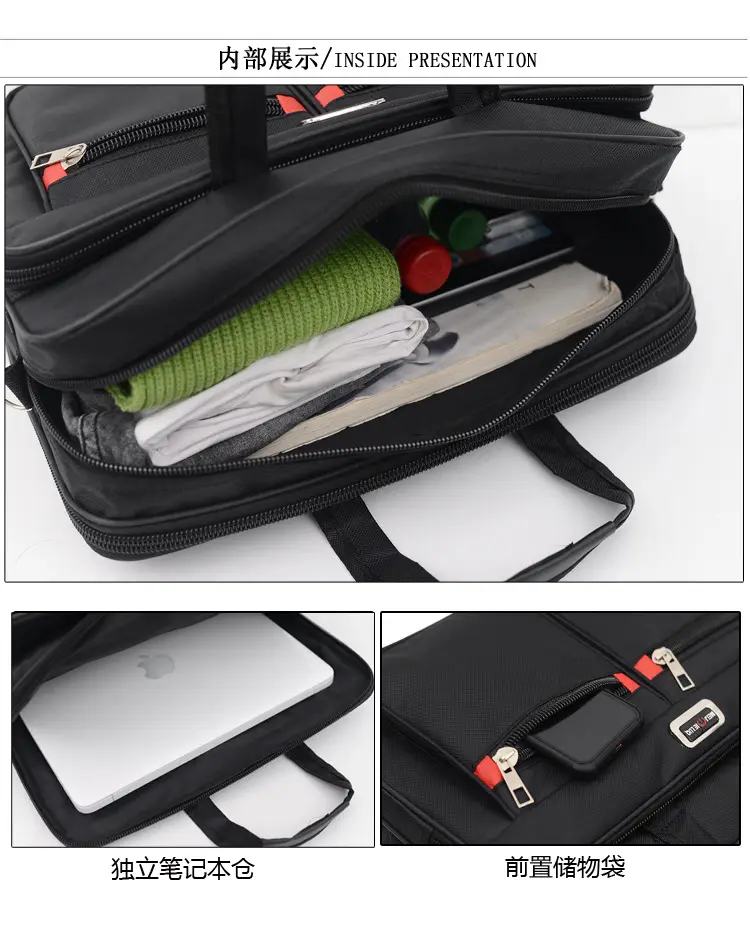 Men's Water Repellent Laptop Bag with Crossbody Strap — feature 32