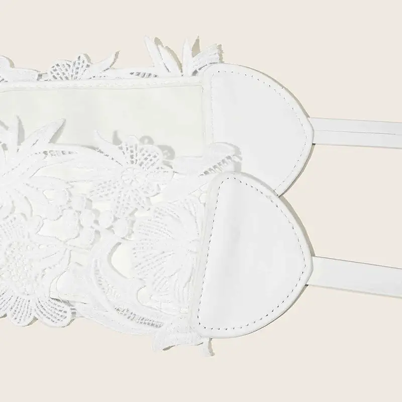 White Lace Waist Seal Belt for Women — feature 8