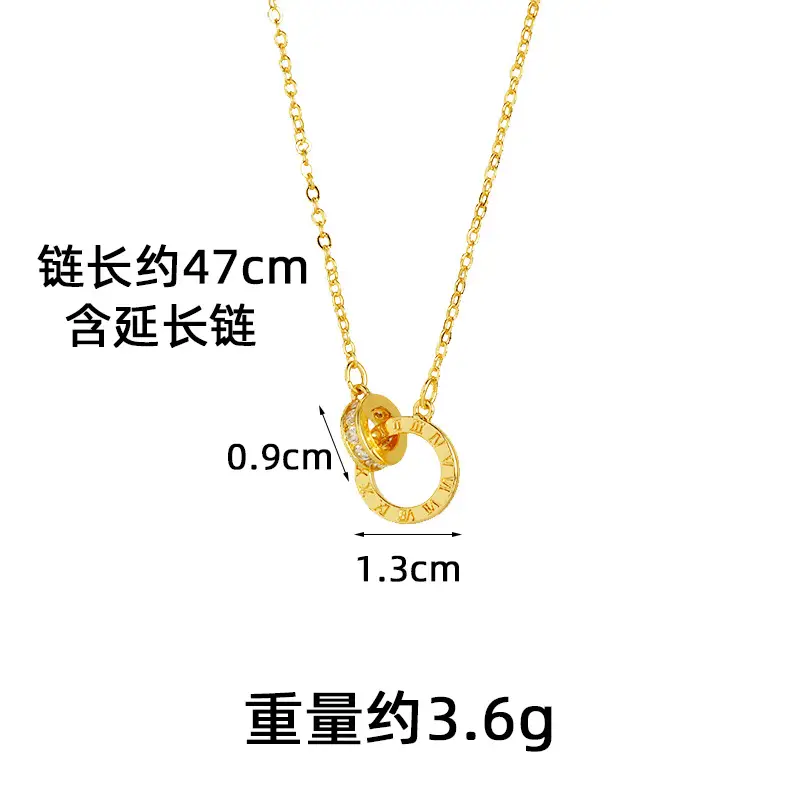 Ancient Gold Clavicle Necklace for Women - Image 5