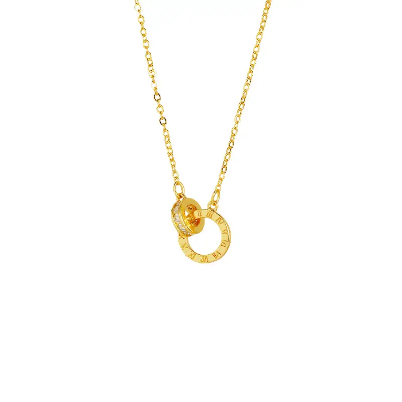 Ancient Gold Clavicle Necklace for Women - Image 6