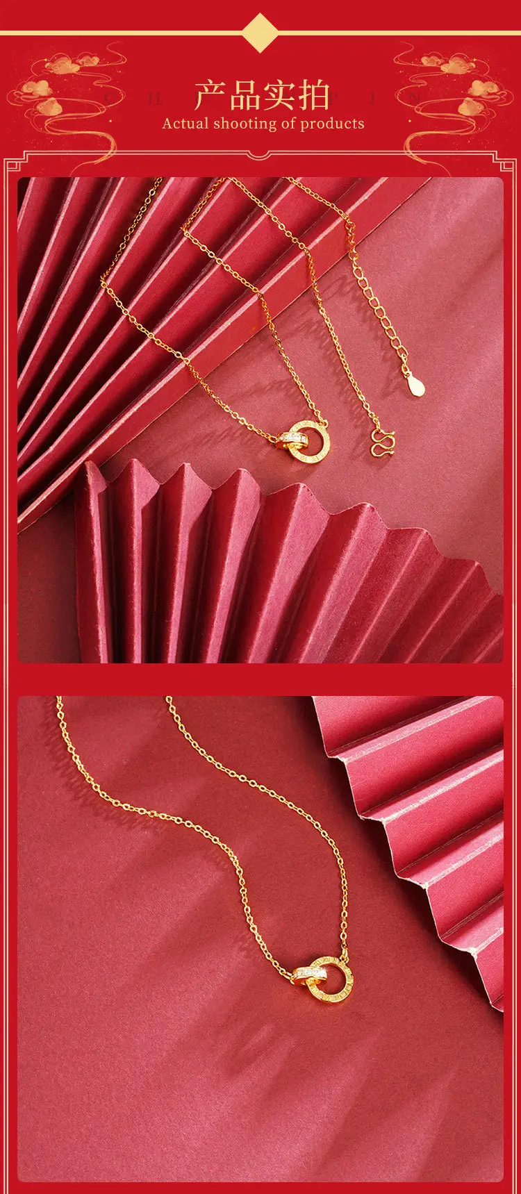 Ancient Gold Clavicle Necklace for Women — feature 4