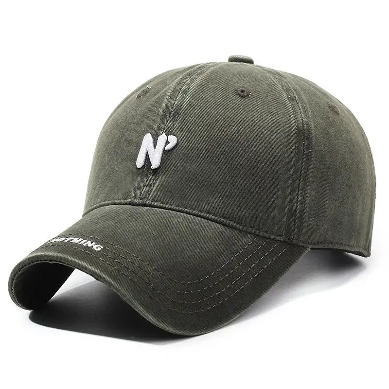 Pink Korean-style Washed Cap for Men Women