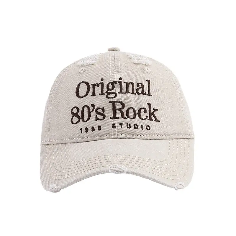 80s Rock Baseball Cap Women Men Wide Brim Blue - Image 8